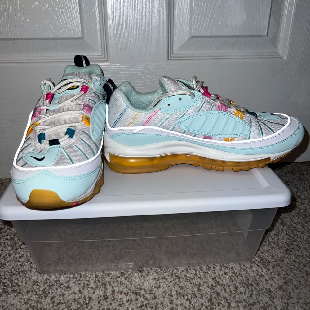 Pastel colored Nike crayola tennis shoes